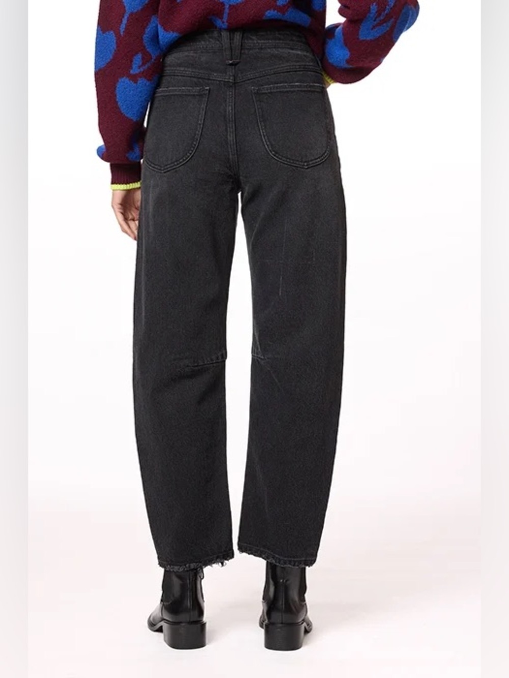 Scotch & Soda High Rise Black Barrel Jeans - Picture 2 of 10